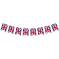 Γιρλάντα Union Jack με οκτώ σημαίες για βρετανική διακόσμηση πάρτι και εκδηλώσεων - Σχήμα Χελιδονοουράς / 8 Τεμάχια/Σειρά
