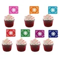 Décorations de cupcake pailletées avec motifs floraux pour fête du Jour des Morts - Petit insert