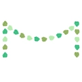 Tropische monstera blad slinger met diverse groene tinten voor Hawaii-feestdecor - 2m Monstera Blad Hangende Decoratie