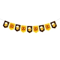 Oktoberfest party banner with beer mugs and pretzels on a white background for decoration - Beer and Pretzel Pattern Banner (L-0029-4)