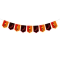 Oktoberfest party bunting featuring beer and sausage illustrations for event decor - Beer and Sausage Pattern Banner (L-0029-6)