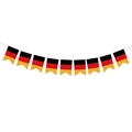 German national flag bunting garland with black red and gold stripes for party decoration - German Flag Stripe Swallowtail Banner (L-0029-7)