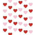 Glittery red and pink heart garland hanging decorations for Valentine wedding party - Pink Red Glitter Style