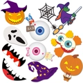 Kit di accessori per foto di Halloween con zucca, strega, fantasma e ragno per feste - Set di accessori per foto a tema zucca, fantasma e strega