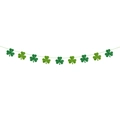 Groene glitter klaver banner decoratie voor St. Patrick's Day feest viering - Klavertje Banner