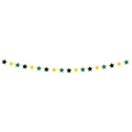 Sparkly gold green and black glitter star banner for New Year party decoration - 20pcs Star String Banner