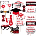 Kit accessori per cabina fotografica divertente per laurea con cappelli e fumetti spiritosi - Set da 19 Pezzi (mys0256-7)