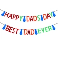 Striscioni colorati per la festa del papà con Happy Dads Day e Best Dad Ever - Set Happy Dads Day & Best Dad Ever