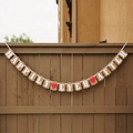 Banderole de mariage 'Happily Ever After' sur fanions en papier kraft rustique - HEUREUX POUR TOUJOURS