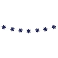 Deep blue snowflake hanging garland for winter holiday and Christmas party decoration - Royal Blue Snowflake String (SD-10-X0011)