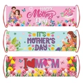 Three-piece Mother's Day handheld banners with floral designs and festive inscriptions - Mother's Day Handheld Banner (L-00516)
