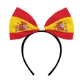 Spain flag bow headband for soccer fans, perfect accessory for the World Cup party - Spain (Y-00655-9)