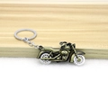 Portachiavi moto retrò in bronzo antico con ruote girevoli argento metallizzato - Bronzo