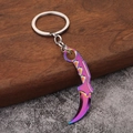 Porte-clés couteau karambit en métal arc-en-ciel style Valorant Reaver collection - Couteau Karambit Arc-en-ciel (001)