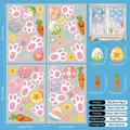 Detailed size guide for Easter egg and carrot static window clings set of 72 pieces - Easter Static Sticker (FHJ2642) / 20cm*30cm*4 Sheets (72 Pcs)
