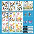 Detail von 9 Blatt Kolibri-Schmetterling Fensterbildern mit doppelseitigem Farbdruck - 20cmx30cmx9 Blatt (CJ2605) / Bunt