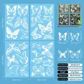 Pack de 26 pegatinas de mariposa de doble cara para ventanas, 20x30 cm, decorativo primaveral - 20cm*30cm*4 Hojas (CJ2613)