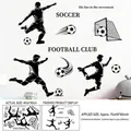 Dettagli dell'adesivo da parete calcio con sagome di giocatori e dimensioni - Sagoma Club di Calcio (ZQ2621) / 60cm*40cm