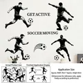 Dimensioni dettagliate delle silhouette dei calciatori per decorazione murale - Silhouette Calciatore (ZQ2620) / 60cm*40cm*1 Foglio (Confezione a Rotolo con Bastoncino di Cotone)