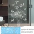 Guida alle taglie dettagliata per adesivi per finestre con loto e farfalle - 60cmx30cm / Loto Farfalla Bianco (CJ2622)