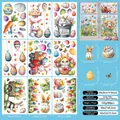Cute Bunny Easter Eggs Flowers Style (FHJ23024)