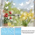White butterfly and dandelion static window film stickers for glass decoration display - Dandelion Butterfly White Silhouette Style (CJ2629) / 60cm*30cm*1pc (Roll Pack)