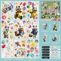 Detailed view of 9 Easter static window stickers featuring bunnies and eggs 20x30cm - Easter Static Cling F18