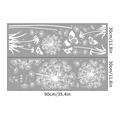 Vinilos decorativos de diente de león blanco y mariposas, dos piezas 30x90cm - 30x90cmx2 Hojas / Blanco