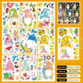 Hello Summer window clings with 9 sheets of double-sided gnome beach static stickers - Hawaii Gnomes (XJ23001)
