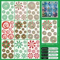 Detail von 9 Blatt Weihnachts-Süßigkeiten Fensterstickersatz, 20x30cm beidseitige Folie - Weihnachtsfarbenes Bonbon-Stil (SD23007) / 20*30cm (9 Bilder)