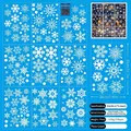 Detail of 9-sheet double-sided snowflake window clings set for Christmas glass decoration - Style C Static Snowflake (Set of 9 Sheets)
