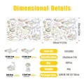 Rainbow prism ocean suncatcher window film dimensions and 48-piece marine life set details - Deep Sea Style (LS23002) / 20*30cm*2 Sheets