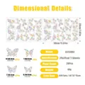 Rainbow butterfly window cling set with laser prism effect for sun catching decor - Butterfly Style (LS23003) / 20*30cm*2 Sheets