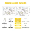 Rainbow prism mermaid and sea life suncatcher window stickers size specifications - Mermaid Style (LS23018) / 20*30cm*2 Sheets