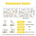 Rainbow dinosaur suncatcher window stickers with laser texture, 20x30cm 40pcs set - Dinosaur Home Style (LS23015) / 20*30cm*2 Sheets