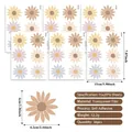 36-piece boho daisy wall stickers in macaron colors for children's bedroom DIY decor - Daisy Style (CH21004)