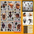 Σετ 9 φύλλων στατικά αυτοκόλλητα Halloween με κολοκύθες και σκελετούς 20x30cm - Κλασικό Σετ Στοιχείων Halloween (W2) / 20*30cmx9 Φύλλα