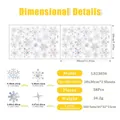 Pegatinas de ventana de copos de nieve holográficos con guía de tamaños detallada - Copo de Nieve y Estrella Holográficos (LS23036) / 20x30cm*2 Hojas