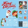 5 sheets of Santa and snowflake static window clings with 146 pieces for Christmas decor - 21*29cm*5 Sheets / Christmas Window Clings Set