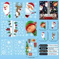 Weihnachts-Fensterbilder Set mit Weihnachtsmann, Rentier und Schneeflocken auf 9 Bögen - Weihnachts-Fensterbilder A04 (245 stück)