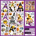 Halloween static window decals set with 61 pieces of pumpkin and ghost designs - Halloween Ghost Castle Style (Style D - Set of 9) / 20x30cm (9 Sheets)