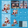 Detailansicht der Weihnachtsmann-Fensteraufkleber mit Maßen von 35x50cm und Details - Weihnachtsmann Stil A (SD355002A)