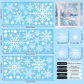 Detailed size specifications for double-sided Christmas snowflake static window decals - Large White Snowflake Style (80 Pcs) / 33x70cm * 3 Sheets/Set