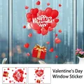 Detail von 40x60cm Happy Valentine's Day Herzballon Fensteraufkleber mit Geschenkbox - Herzballons Geschenkbox-Stil (QRJ46005)
