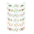 Set of 6 Mexico World Cup football fan face stickers with green and red flag designs - Mexico Freckle Sticker C (Set of 6)