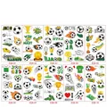 Set di 10 tatuaggi temporanei di calcio per bambini con gol e trofei per feste sportive - Serie Calcio ZQB (ZQB-01-10)