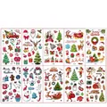 Tatuaggi temporanei natalizi per bambini con Babbo Natale e renne in set da 10 stili - Serie K di Natale (Set)