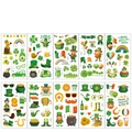 Set mit 10 St. Patrick's Day Tattoos mit Kleeblättern und Kobold-Motiven - St. Patrick's Day Set (ST01-10)