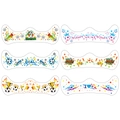 Set of 6 colorful football themed temporary tattoos with trophies and sports icons - Soccer Face Tattoos B (6 Sheets/Pack)