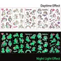Luminous unicorn temporary tattoos for kids with five colorful fairy glowing designs - Luminous Unicorn C Series (YD-11-15)